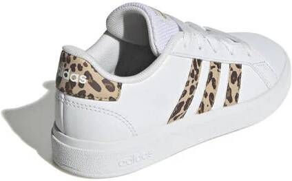 Adidas Sportswear Grand Court 2.0 sneakers wit panterprint Jongens Meisjes Imitatieleer 40
