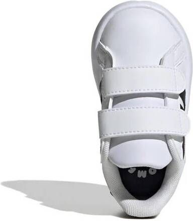 Adidas Sportswear Grand Court 2.0 sneakers wit zwart Jongens Meisjes Imitatieleer 26
