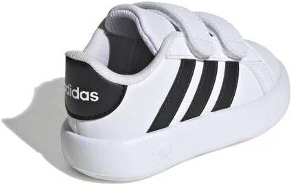 Adidas Sportswear Grand Court 2.0 sneakers wit zwart Jongens Meisjes Imitatieleer 26