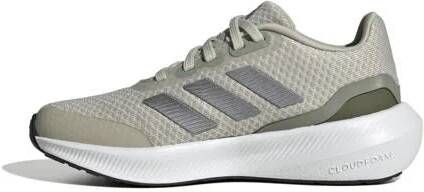 Adidas Sportswear Runfalcon 3.0 sneakers grijsgroen beige wit Jongens Meisjes Mesh 32