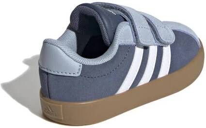 Adidas Sportswear VL Court 3.0 sneakers donkerblauw lichtblauw wit Jongens Meisjes Suede 19