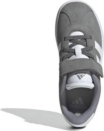 Adidas Sportswear VL Court 3.0 sneakers grijs wit Jongens Meisjes Suede 28
