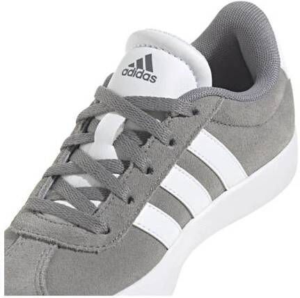 Adidas Sportswear VL Court 3.0 sneakers grijs wit Jongens Meisjes Suede 28
