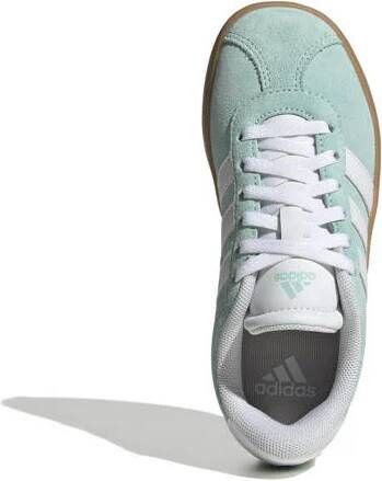 Adidas Sportswear VL Court 3.0 sneakers lichtgroen wit Jongens Meisjes Suede 28