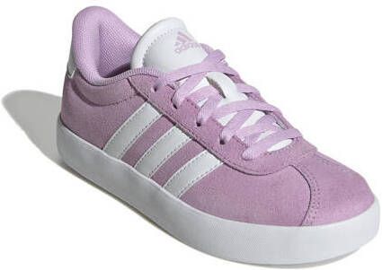 Adidas Sportswear VL Court 3.0 sneakers lila wit Paars Jongens Meisjes Suede 30