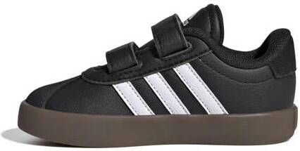 Adidas Sportswear VL Court 3.0 sneakers zwart wit Jongens Meisjes Suede 19