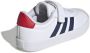 Adidas Sportswear VL Court sneakers wit blauw rood Suede 30 - Thumbnail 4