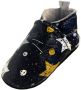 Babysteps Doodle Stars leren babyslofjes met sterrenprint zwart Leer 18 19 - Thumbnail 3
