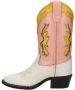 Bootstock Candy leren cowboylaarzen wit roze Meisjes Leer Meerkleurig 33 - Thumbnail 4