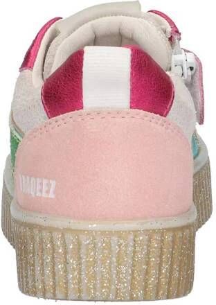 Braqeez leren sneakers roze groen Meisjes Leer Meerkleurig 28