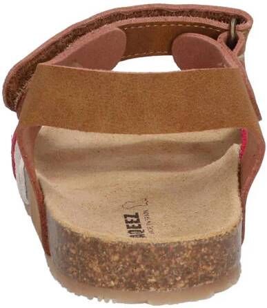 Braqeez Sammy Spain leren sandalen cognac Bruin Meisjes Leer Meerkleurig 28