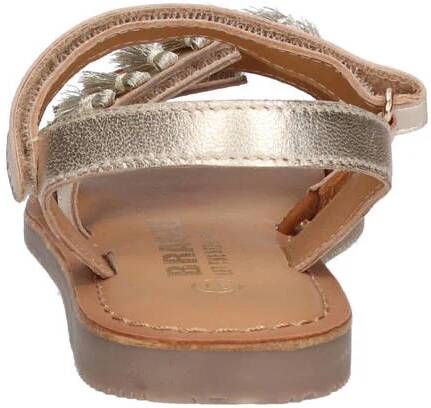 Braqeez Sophie Sun leren sandalen champagne Wit Meisjes Leer Meerkleurig 32