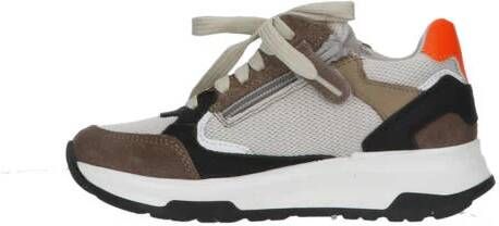 Braqeez suède sneakers zand Beige Jongens Suede Meerkleurig 28