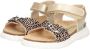 BunniesJR 224423-894 Meisjes Platte Sandalen Goud Roze Print Imitatieleer Klittenband - Thumbnail 8