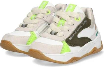 BunniesJR Ciske Chunky suède sneakers beige groen Jongens Suede 23