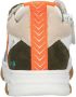 BunniesJR 224310-503 Jongens Lage Sneakers Beige Oranje Wit Blauw Leer Veters - Thumbnail 9