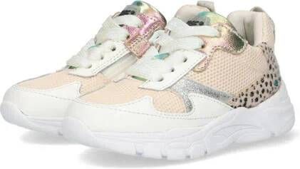 BunniesJR Sam Spring sneakers roze multi Meisjes Leer Meerkleurig 24