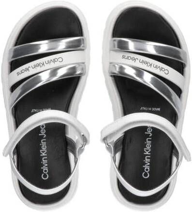 Calvin Klein sandalen zilver wit Meisjes Imitatieleer Meerkleurig 30
