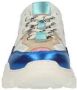 DWRS Pluto leren sneakers met pailletten roze blauw Meisjes Leer Meerkleurig 35 - Thumbnail 17