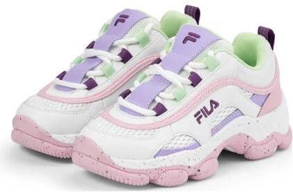 Fila Strada Dreamster sneakers wit lichtroze lila Jongens Meisjes Imitatieleer 38