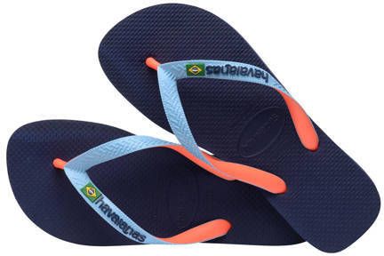 Havaianas Brasil teenslippers blauw Jongens Rubber 35 36