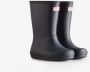 Hunter Boots Kid's First Classic Rubberlaarzen blauw - Thumbnail 8