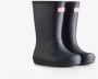 Hunter Boots Kid's First Classic Rubberlaarzen blauw - Thumbnail 7