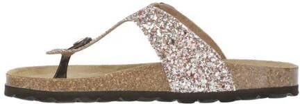 Kipling Madonna 3 teenslippers met glitters roze Meisjes Leer 32