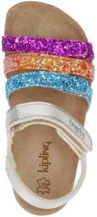 Kipling Nostalgia sandalen zilver roze oranje blauw Meisjes Imitatieleer 23