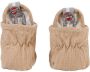 Lodger Antislip Kindersloffen Beige Luchtig Katoen Drukknoopsluiting 6-12 Slipper Seersucker - Thumbnail 3