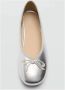 Mango Kids ballerina's zilver Meisjes Imitatieleer Effen 29 - Thumbnail 4