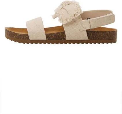 Mango Kids sandalen beige Meisjes Canvas 30 | Sandaal van