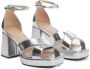 Mango sandalettes zilver Dames Imitatieleer 39 | Sandalette van - Thumbnail 5