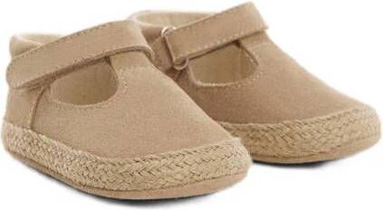 Mango Kids suède baby schoenen beige Meisjes Suede Effen 17 18-11cm