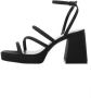 Mango sandalettes zwart Dames Imitatieleer 35 | Sandalette van - Thumbnail 5