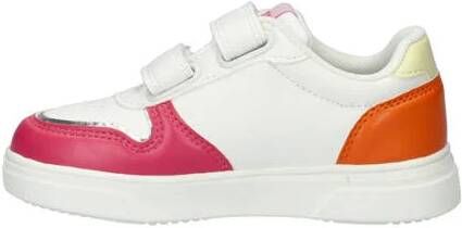 Nelson Kids sneakers wit oranje roze Meisjes Imitatieleer Meerkleurig 35