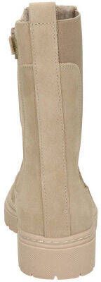 Nelson Kids hoge suède chelsea boots beige - Schoenen.nl