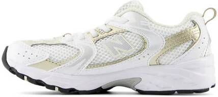 New Balance 530 sneakers wit goudkleurig Jongens Meisjes Mesh Meerkleurig 28