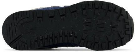 New Balance 574 sneakers donkerblauw grijs Jongens Meisjes Suede Dierenprint 29