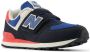 New Balance 574 sneakers zwart rood blauw Suede Meerkleurig 34.5 - Thumbnail 4