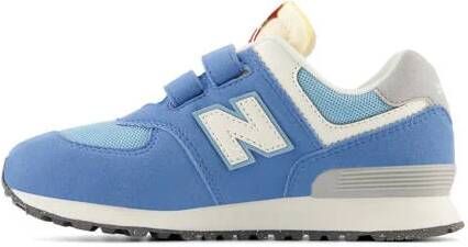 New Balance 574 V1 sneakers blauw lichtblauw Jongens Meisjes Suede Meerkleurig 28