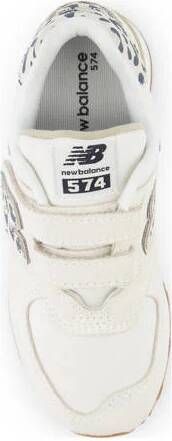 New Balance 574 V1 sneakers dierenprint offwhite blauw Ecru Jongens Meisjes Suede 32