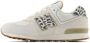 New Balance 574 V1 sneakers dierenprint offwhite blauw Ecru Suede 36 - Thumbnail 5