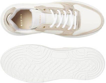 Nubikk leren sneakers wit goud Meisjes Leer Meerkleurig 28