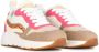 POSH by Poelman Carocel chunky sneakers wit roze Meisjes Imitatieleer Meerkleurig 37 - Thumbnail 4