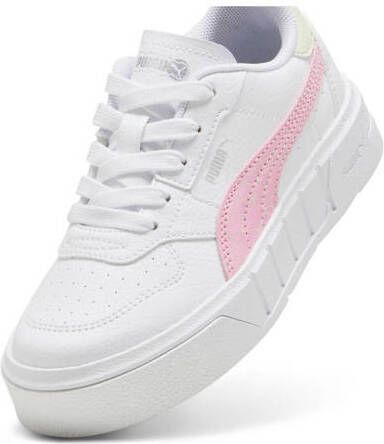 Puma Cali Court Match leren sneakers wit roze Dames Leer Meerkleurig 28