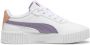 Puma Carina 2.0 sneakers wit lila oker Jongens Meisjes Imitatieleer Effen 31 - Thumbnail 4