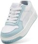 Puma Carina Street leren sneakers wit lichtblauw zilver Meisjes Leer Meerkleurig 35 - Thumbnail 10