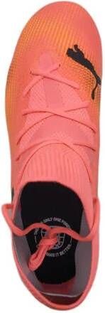 Puma Future 7 Match FG AG Jr. voetbalschoenen roze zwart oranje Jongens Meisjes Imitatieleer 37