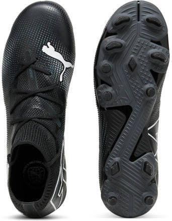 Puma Future 7 Match FG AG Junior voetbalschoenen zwart wit Jongens Meisjes Imitatieleer 33